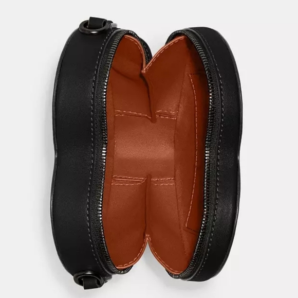 NWT❤️Coach Heart Crossbody 14 Black CE765 - Picture 3 of 5